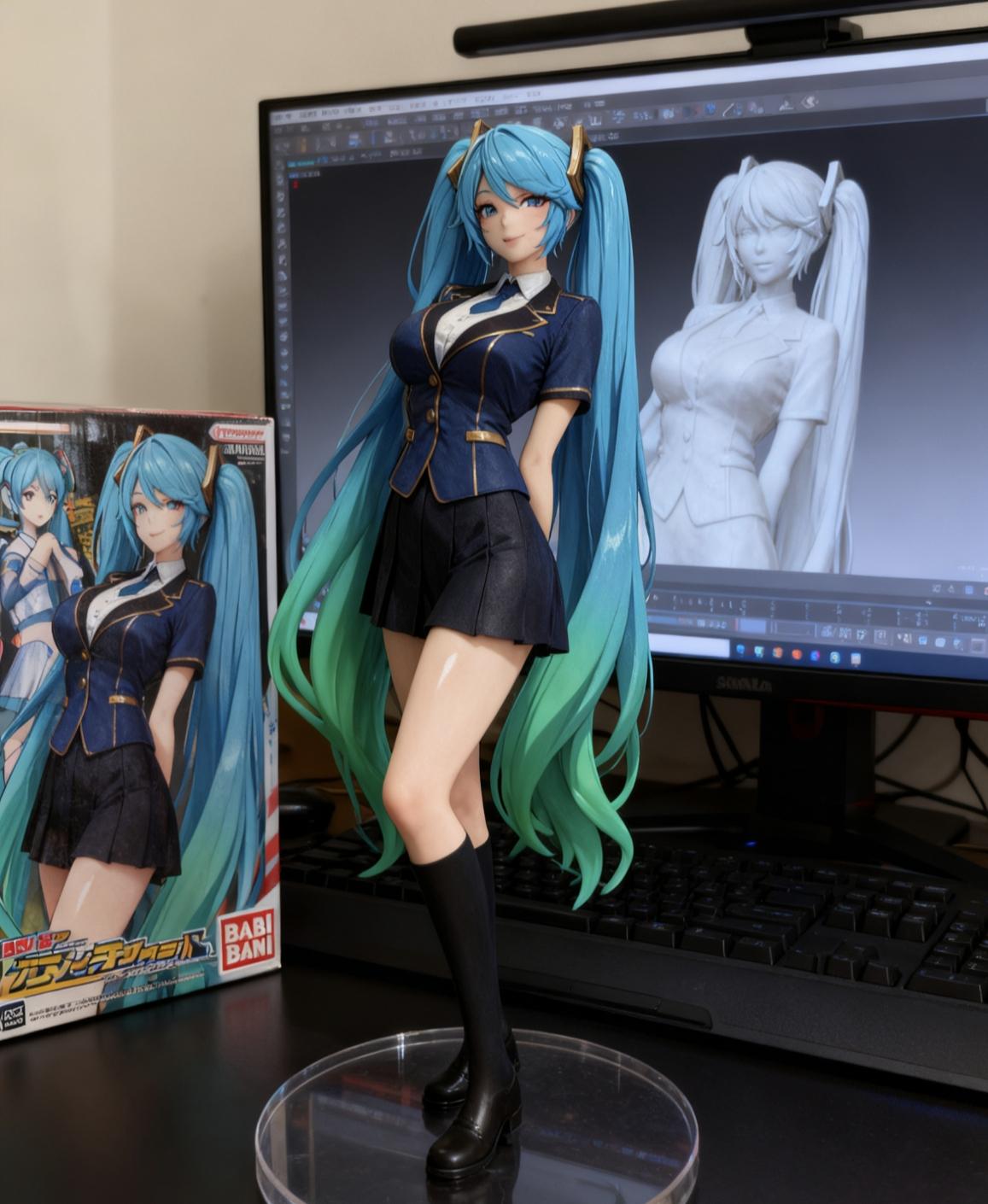 手办模型 初音未来 miku 初音未来手办 二次元少女