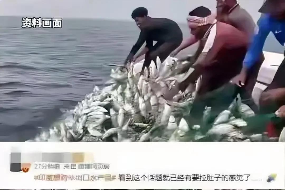 印度低价水产抢滩中国？网友：想到恒河，我选食素！
 
各位老铁，今儿刷到个趣事儿