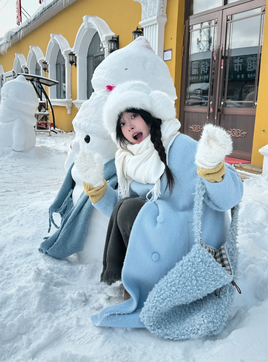 想泡在雪地里⛄️❄️