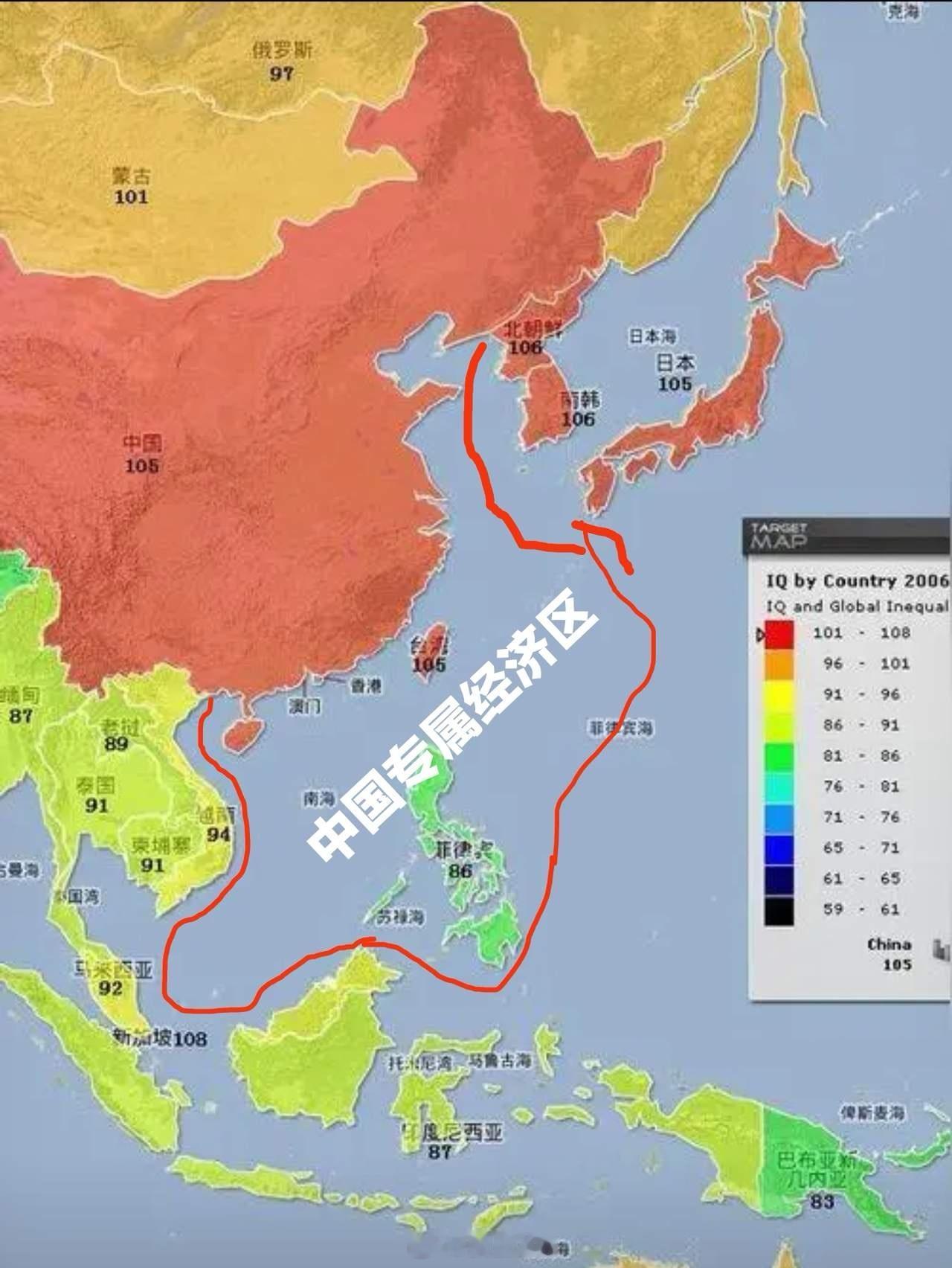 针对日本菲律宾专属经济海域胡乱划线，还是伟人的好办法，你画你的我画我的，凭大炮说