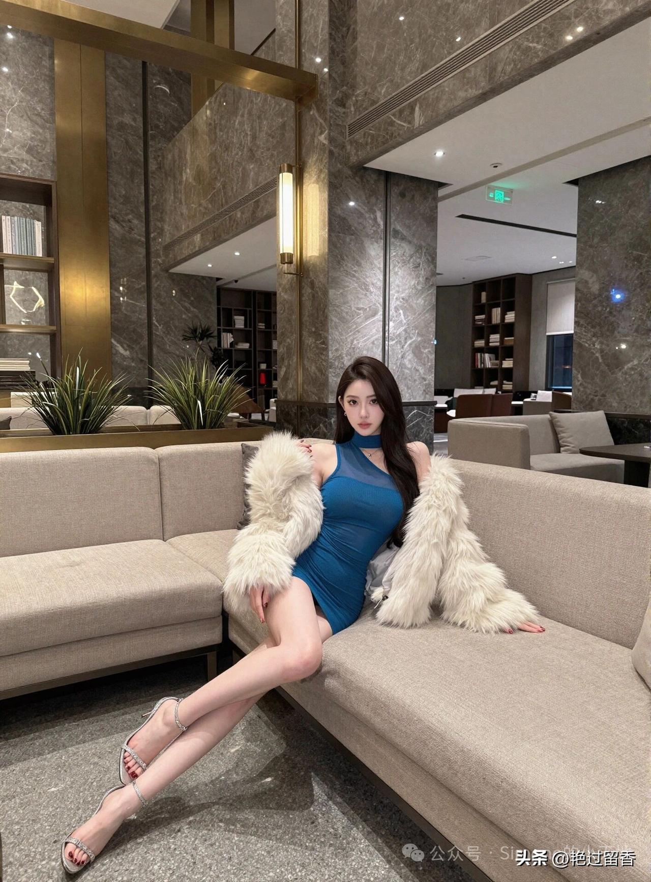 优雅蓝裙，奢华酒店，时尚大片！在穿搭上如何穿出高级感?