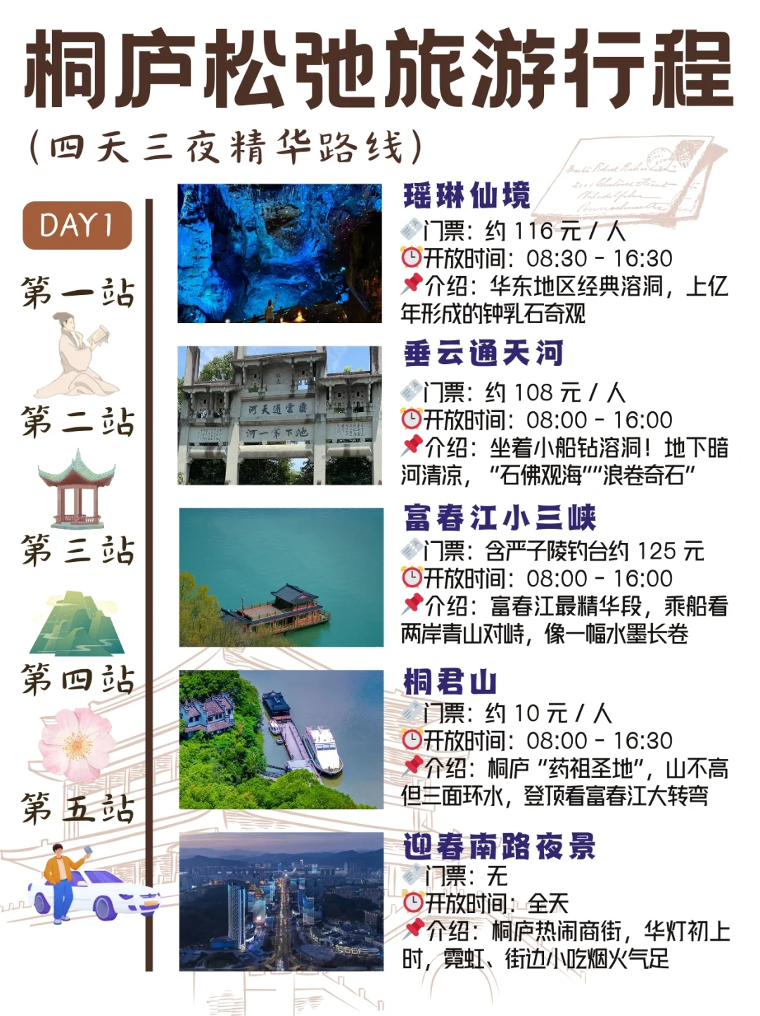 桐庐旅游攻略 | 4天3夜懒人游‼️不绕路版