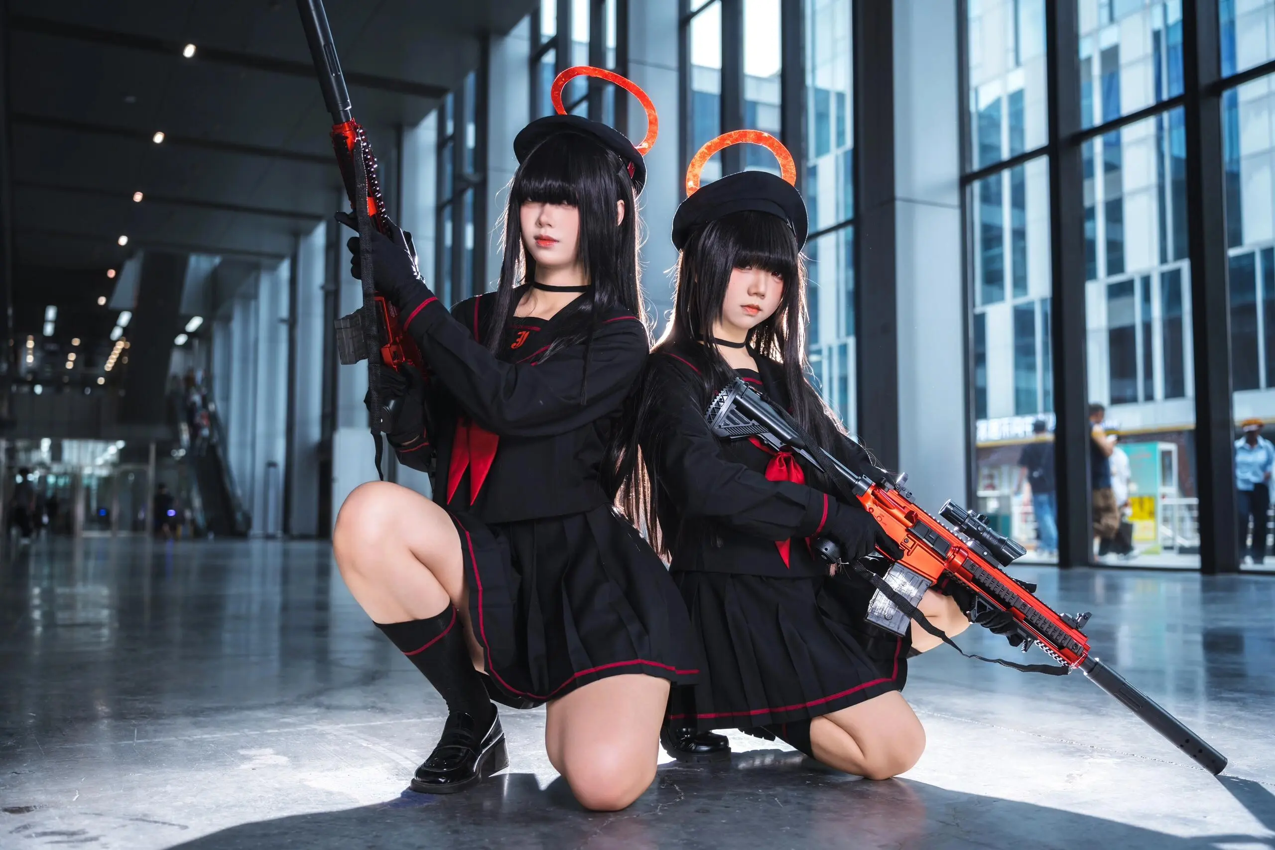 蔚蓝档案 cosplay jk 漫展养眼造型大赏 蔚蓝档案cos
