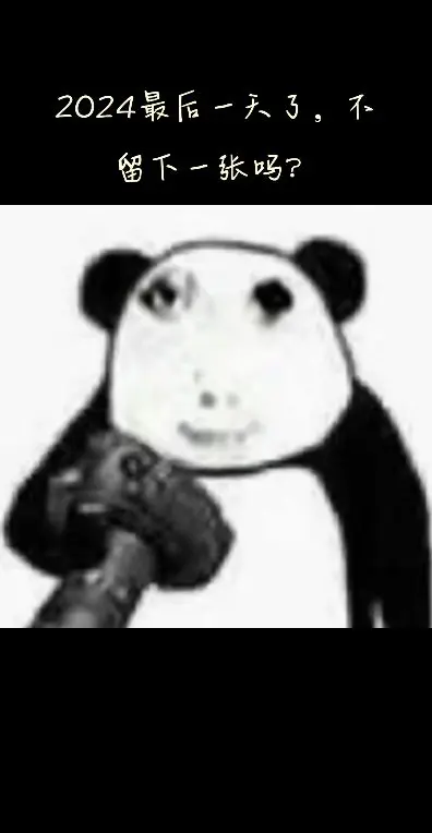 马上跨年了，留下一张吧🤓👍。