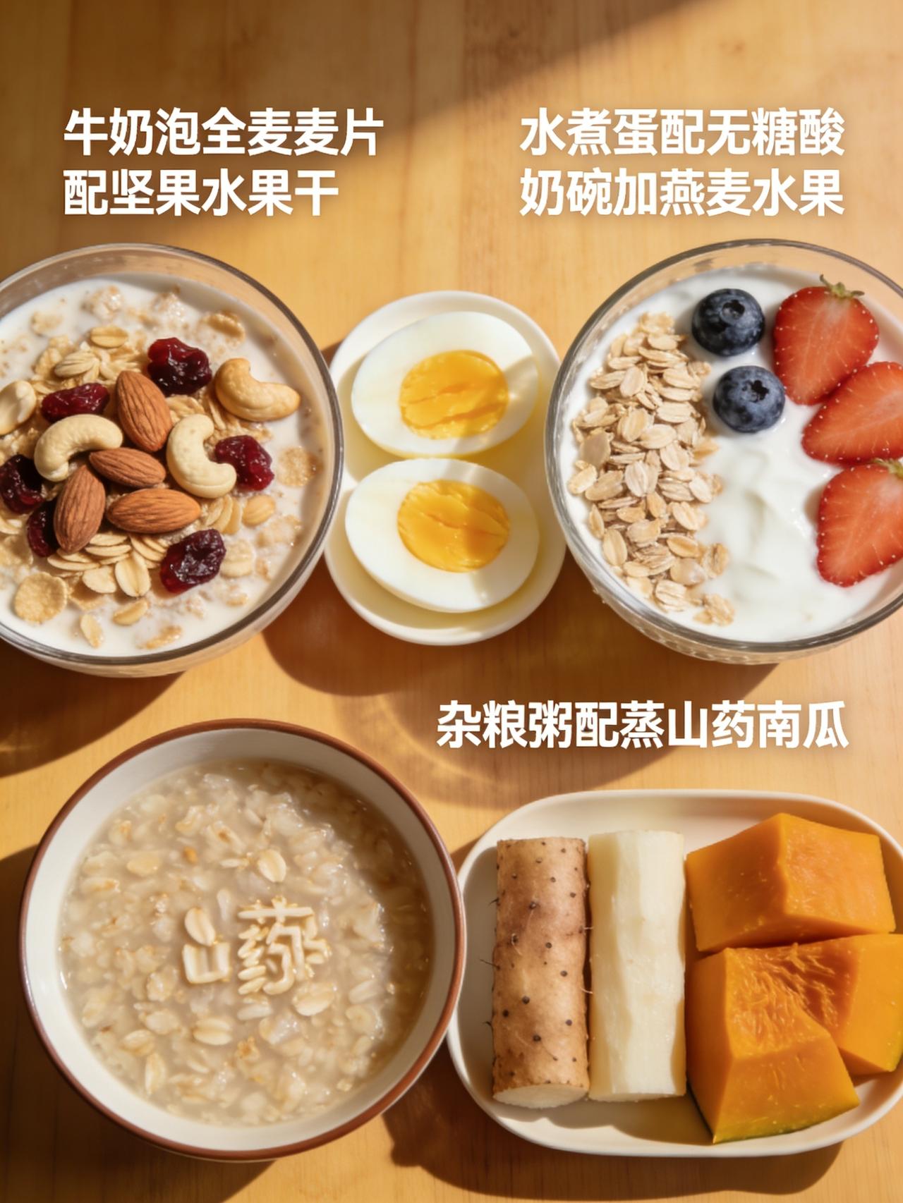 早餐别一直吃豆浆油条啦！又油又顶胃，上午还容易饿，分享3种我家常做的快手养生早餐