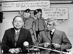 1981年的布鲁塞尔，潮湿的欧陆风穿过街巷，埃尔热终于见到了阔别半个世纪的中国友