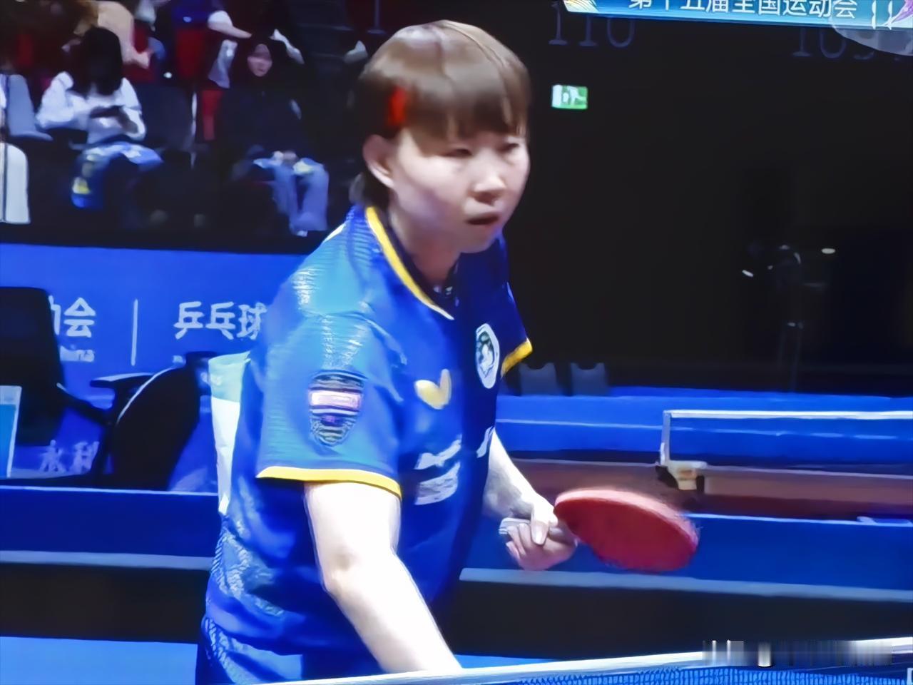 陈幸同先慢热，后来急躁，2:4不敌朱雨玲，无缘全运会四强。
刚刚结束的全运会女乒