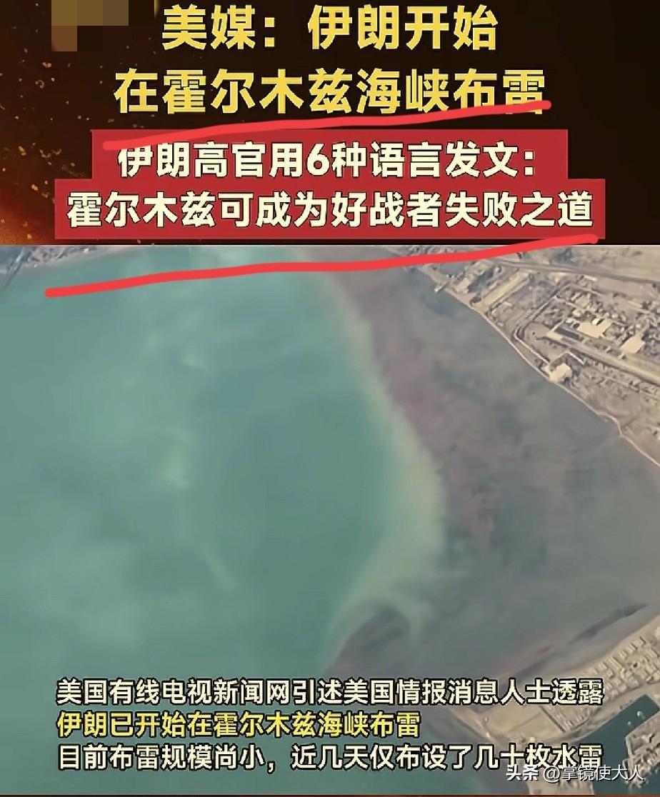 伊朗这次玩大了！

美媒爆料，伊朗开始在霍尔木兹海峡布雷，目前已经布了几十枚水雷