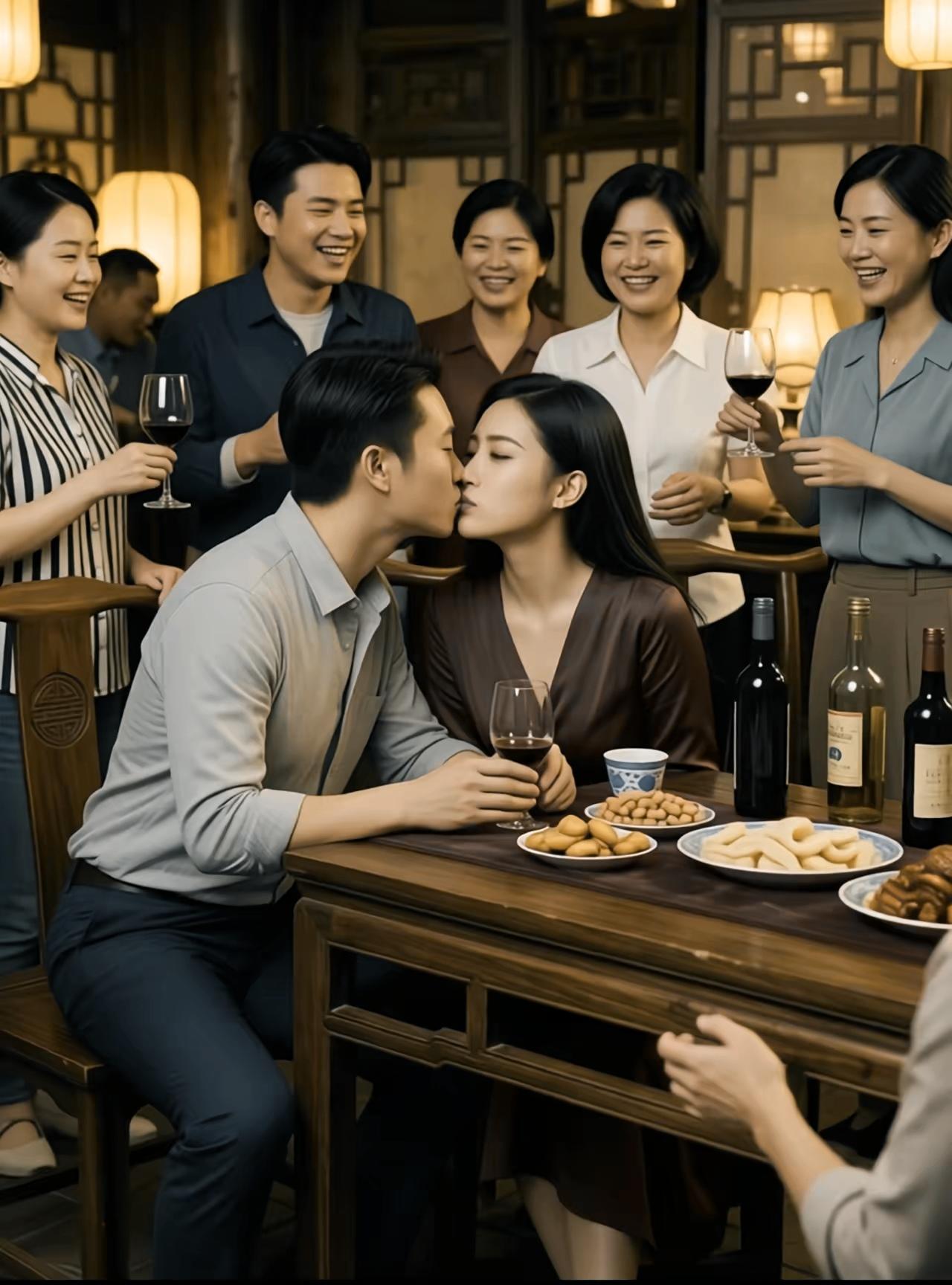 青春无悔，知青聚会。当众秀恩爱，寻找当年初恋的滋味，引来大家一片嗨…
知青夫妻 