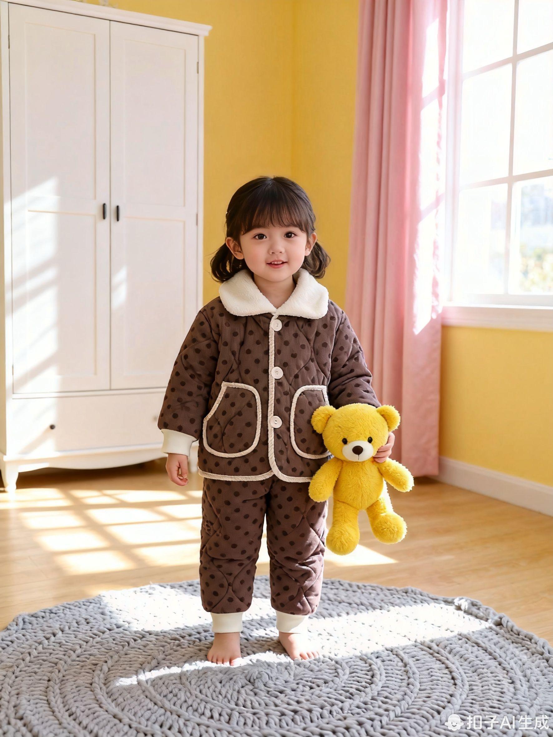 好看又暖和的棉衣棉裤套装，夹棉加厚的超软糯，上身暖烘烘的，居家外穿都可...