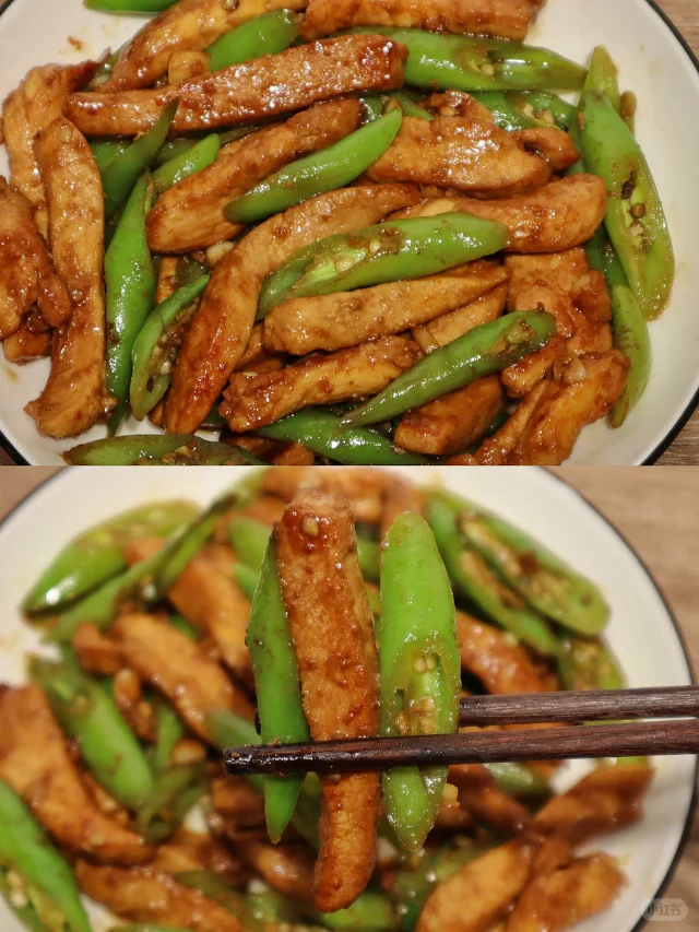 香辣过瘾的杭椒鸡柳🔥减脂期也可以吃‼️