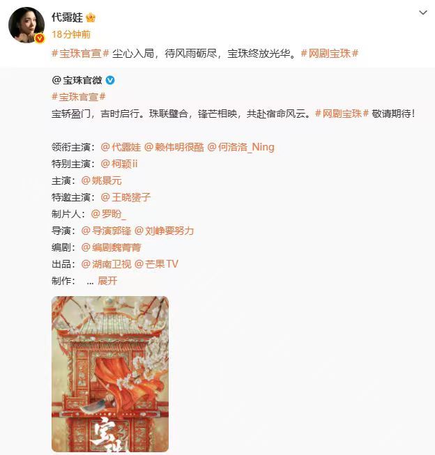 代露娃首部大女主剧代露娃赖伟明何洛洛宝珠领衔主演  代露娃首部大女主剧，代露娃赖