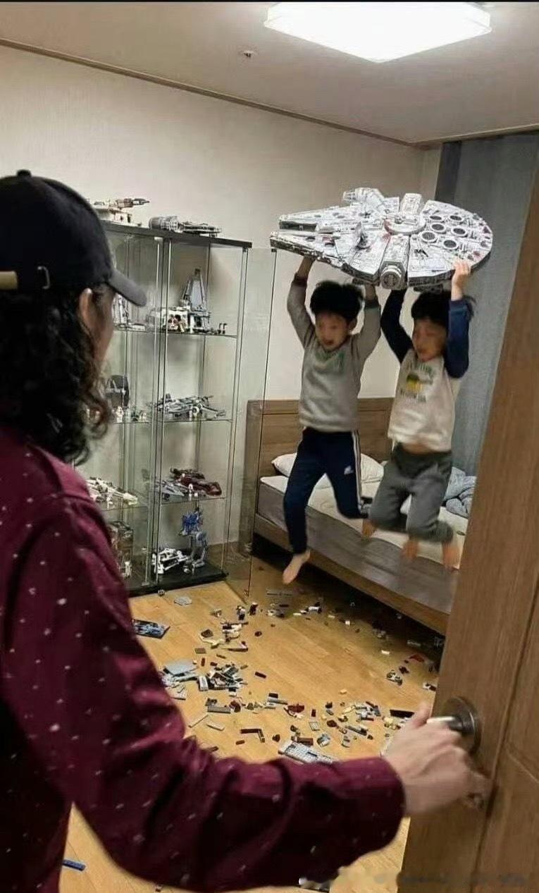 孩子爸回家发现天塌了 