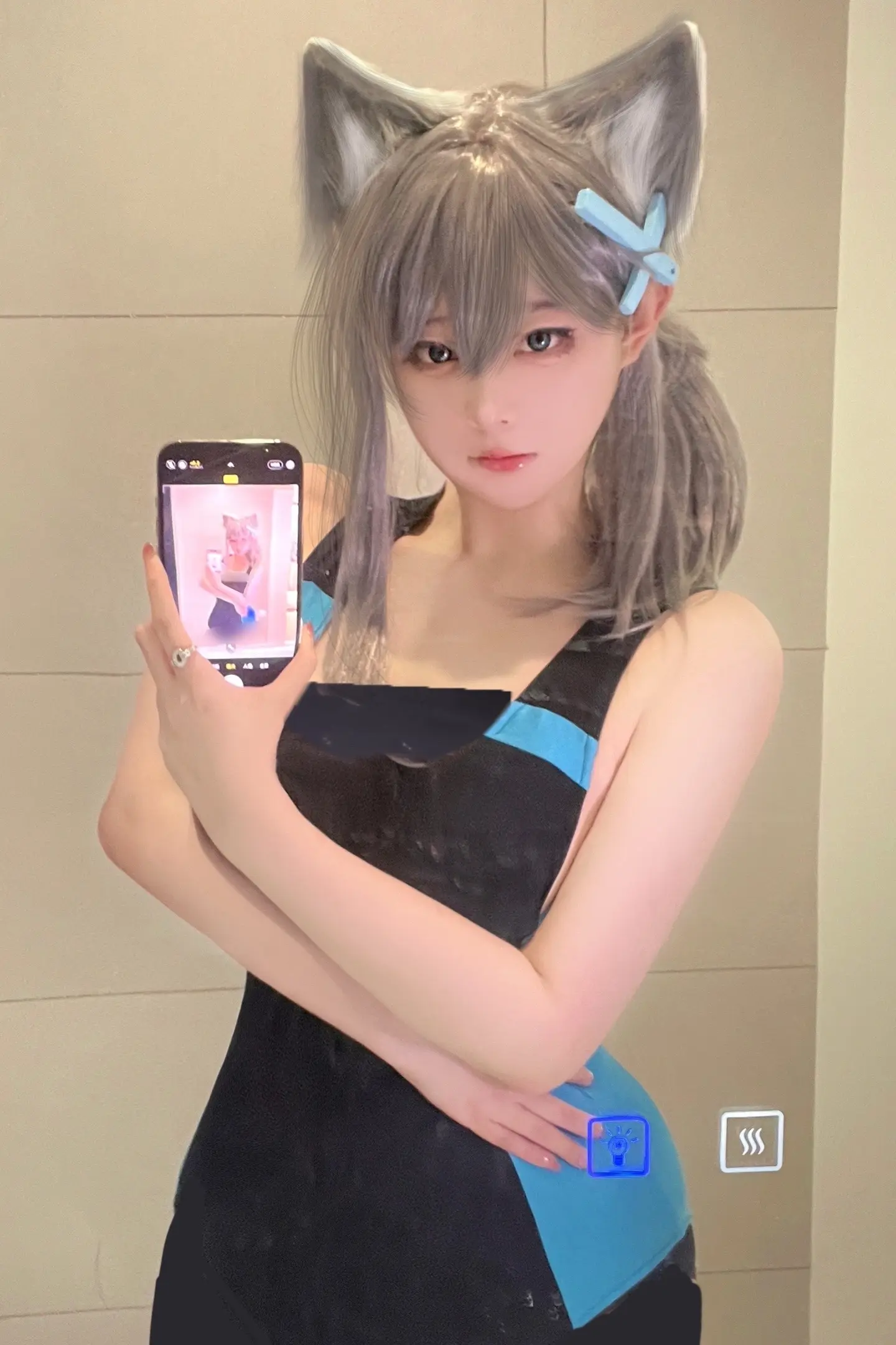 镜子脏脏(^ー゜)