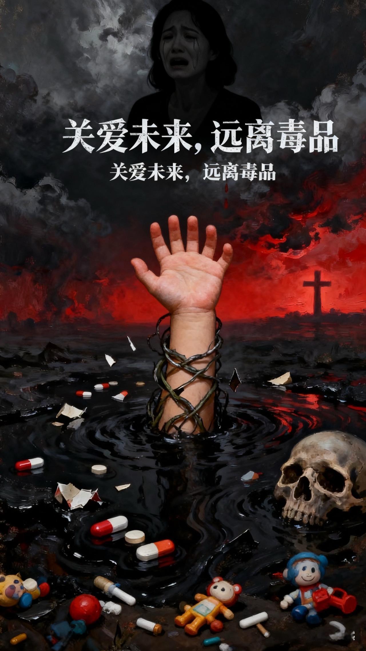 一时放纵，换一生荒芜——远离毒品，守住光明远离毒品 警察 缉毒