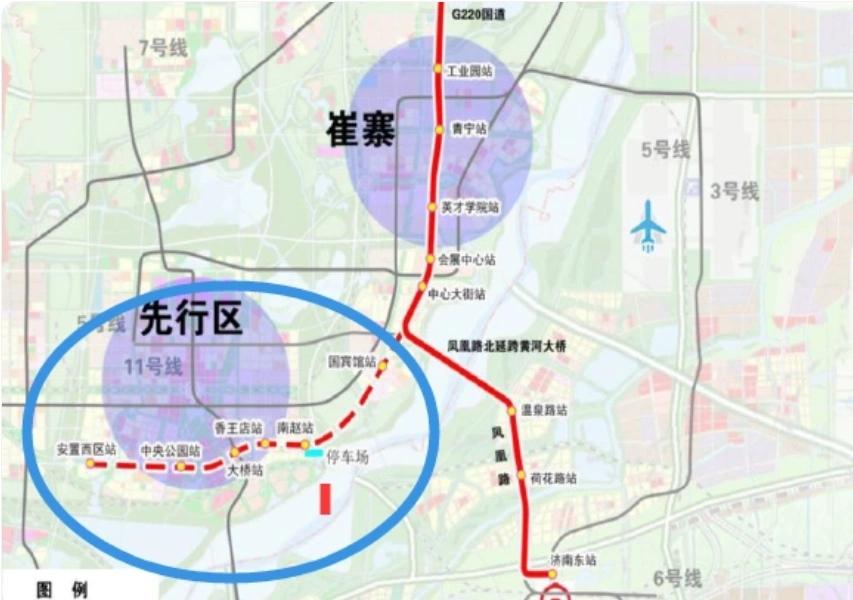 济南轨道交通济阳有轨电车线，预留了去黄河体育中心的接口。


济南黄河体育中心预