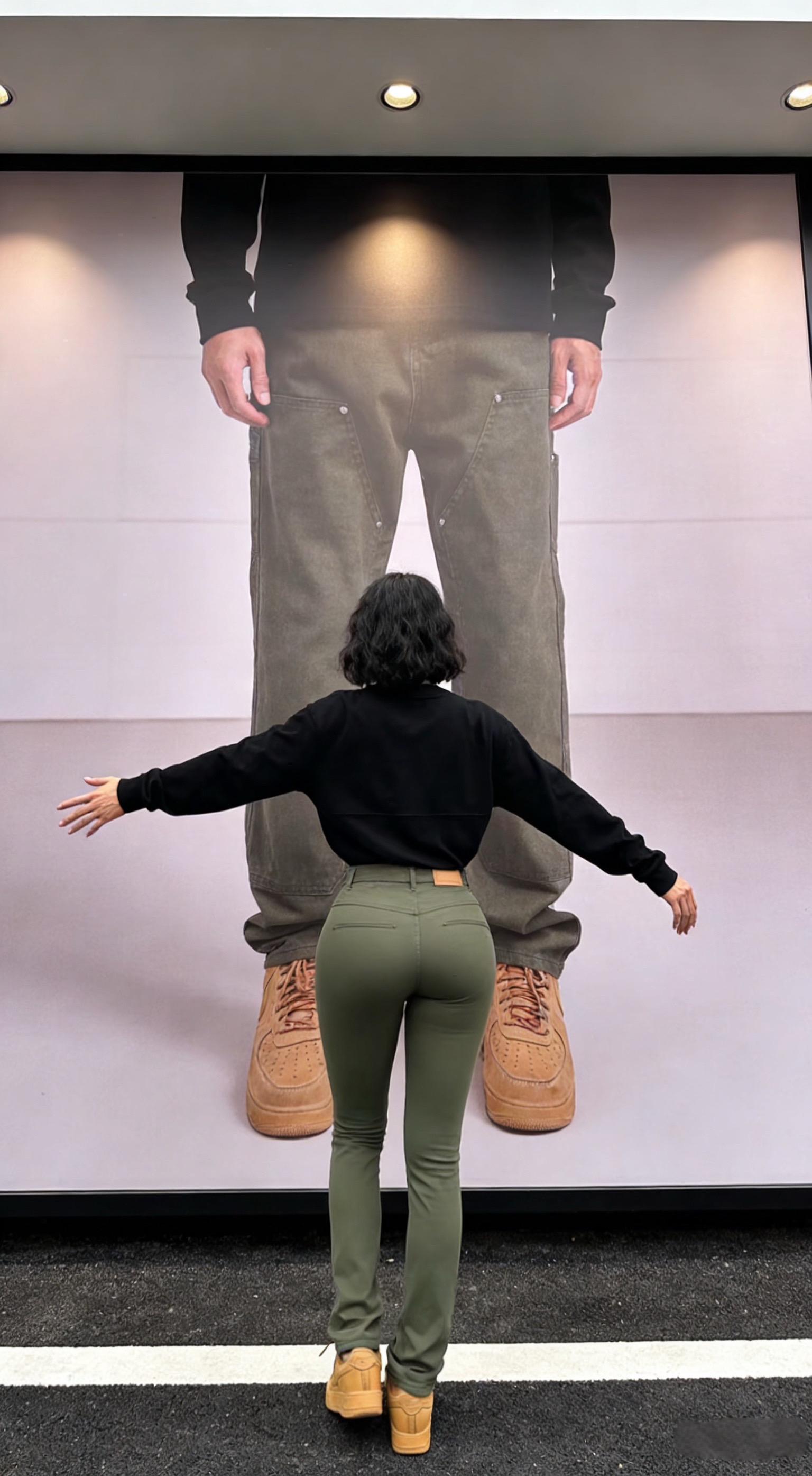 Entong秋冬美式cleanfit百搭牛仔裤男款直筒宽松工装休闲裤子男女