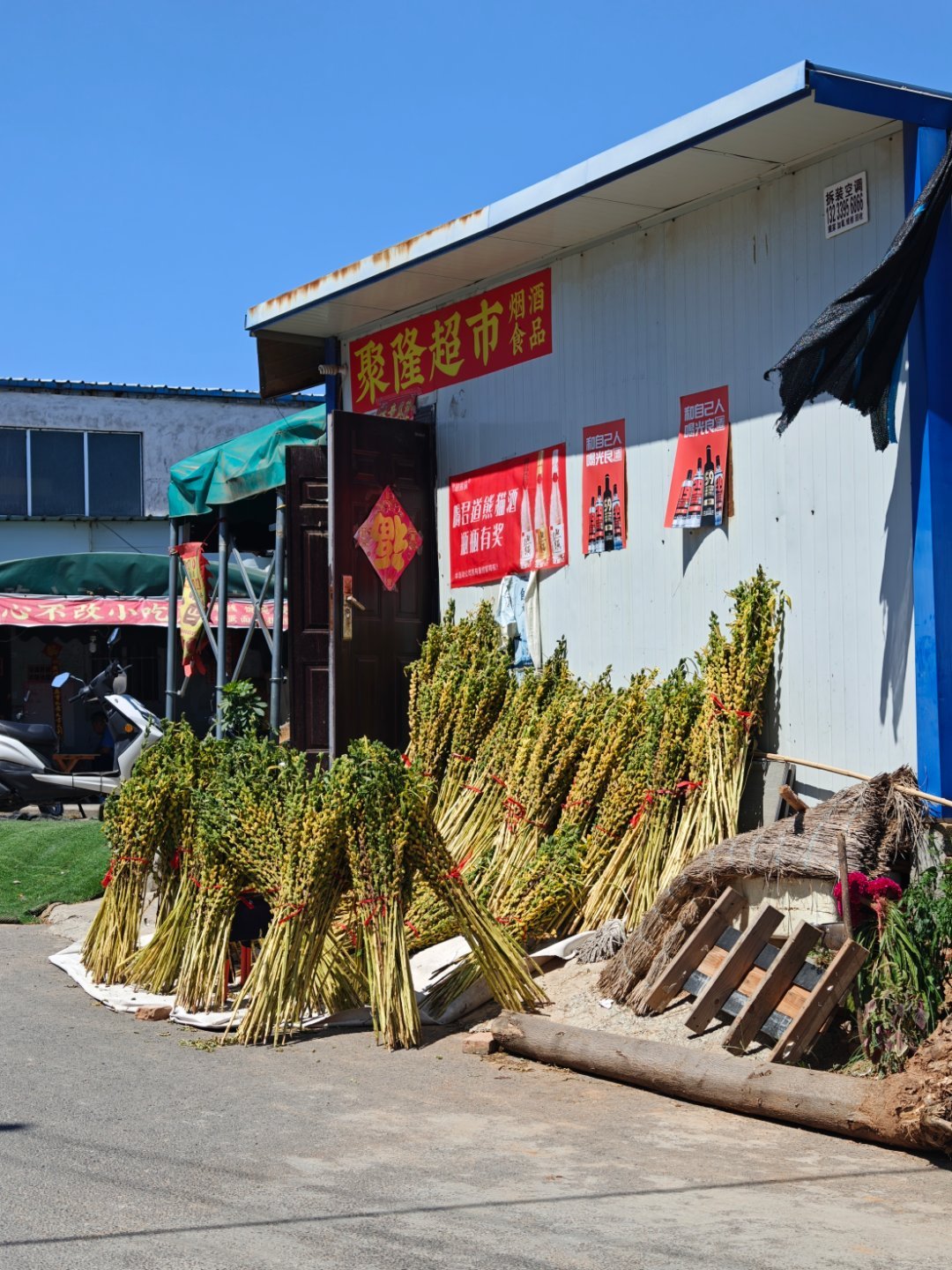 原来这是在晒芝麻。 ​​​