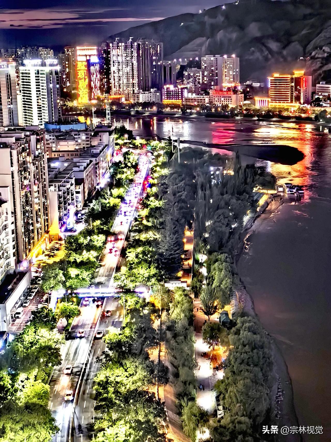 邂逅最美兰州夜时光黄河之滨