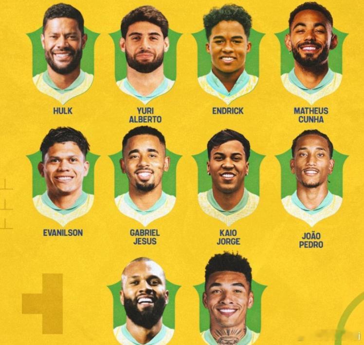 在上周的各联赛比赛中多名巴西前锋表现出色，TNT列出的10名可以出任9号位的球员