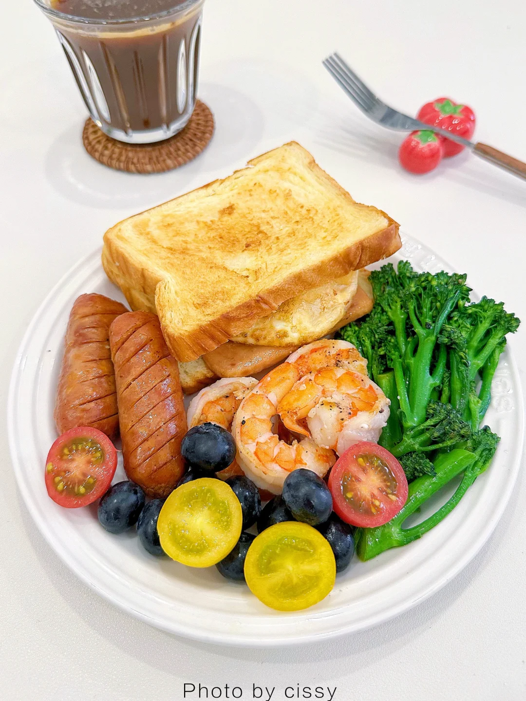 今日份的早餐🥪厚吐司午餐肉三明治 brunch