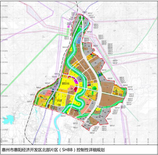 惠州市惠阳区经济开发区北部片区控规图