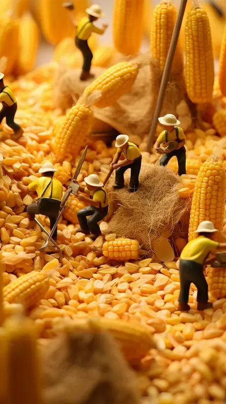 我见过农民交公粮的场景。交公粮前，农民全家要忙活好几天，翻晒粮食，时刻盯着天气怕