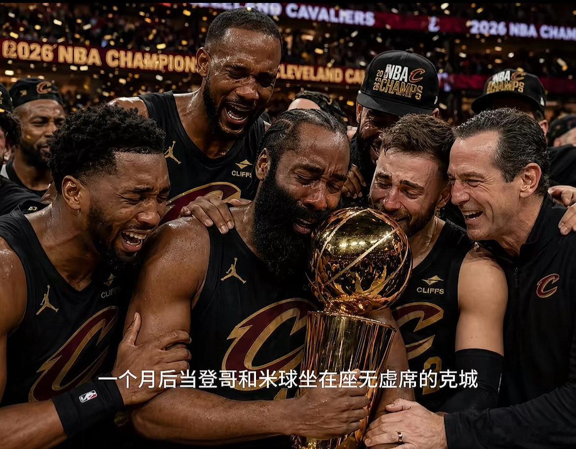 哈登球迷加入骑士后天天if 总冠军，结果颁奖的这一天等到的不是哈登夺冠的消息，而