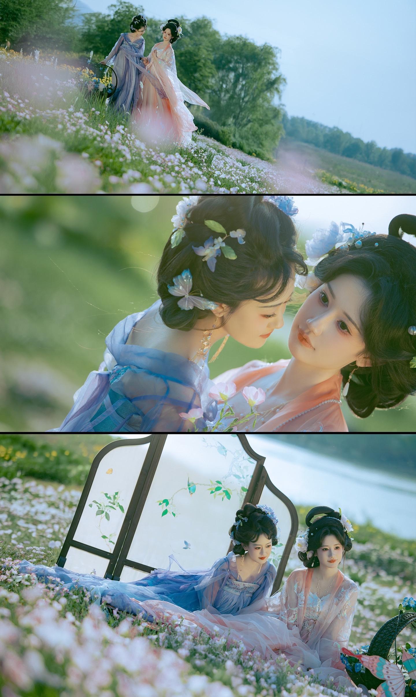 好姐妹当然要一起拍照呀。