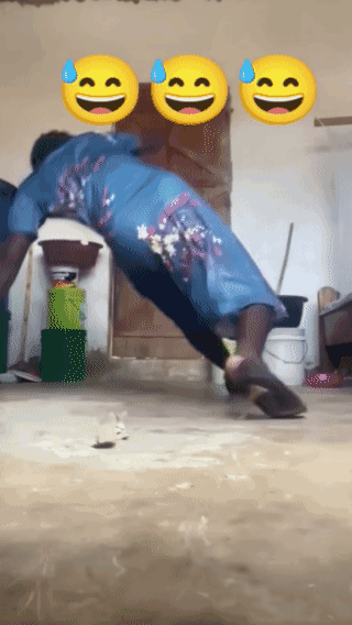 摔的真结实啊！