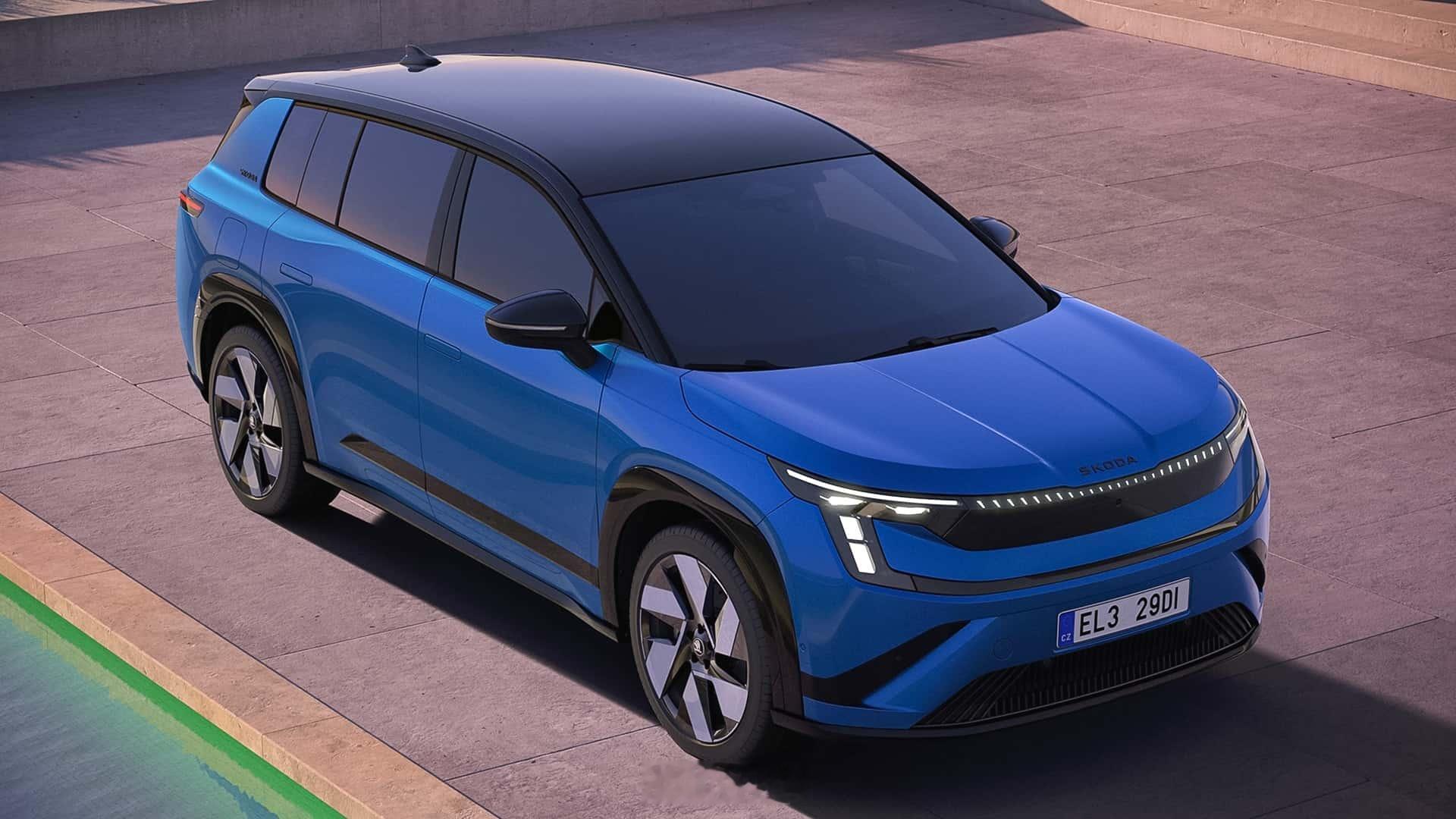 斯柯达全新旗舰电动SUV Peaq正式发布，基于专属电动平台打造，车长4874m