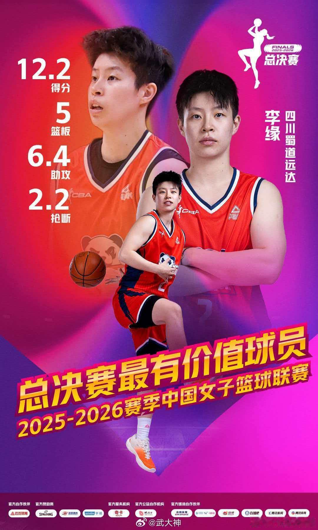 李缘喜提WCBA总决赛FMVP在2026年4月25日WCBA总决赛第五场生死战中