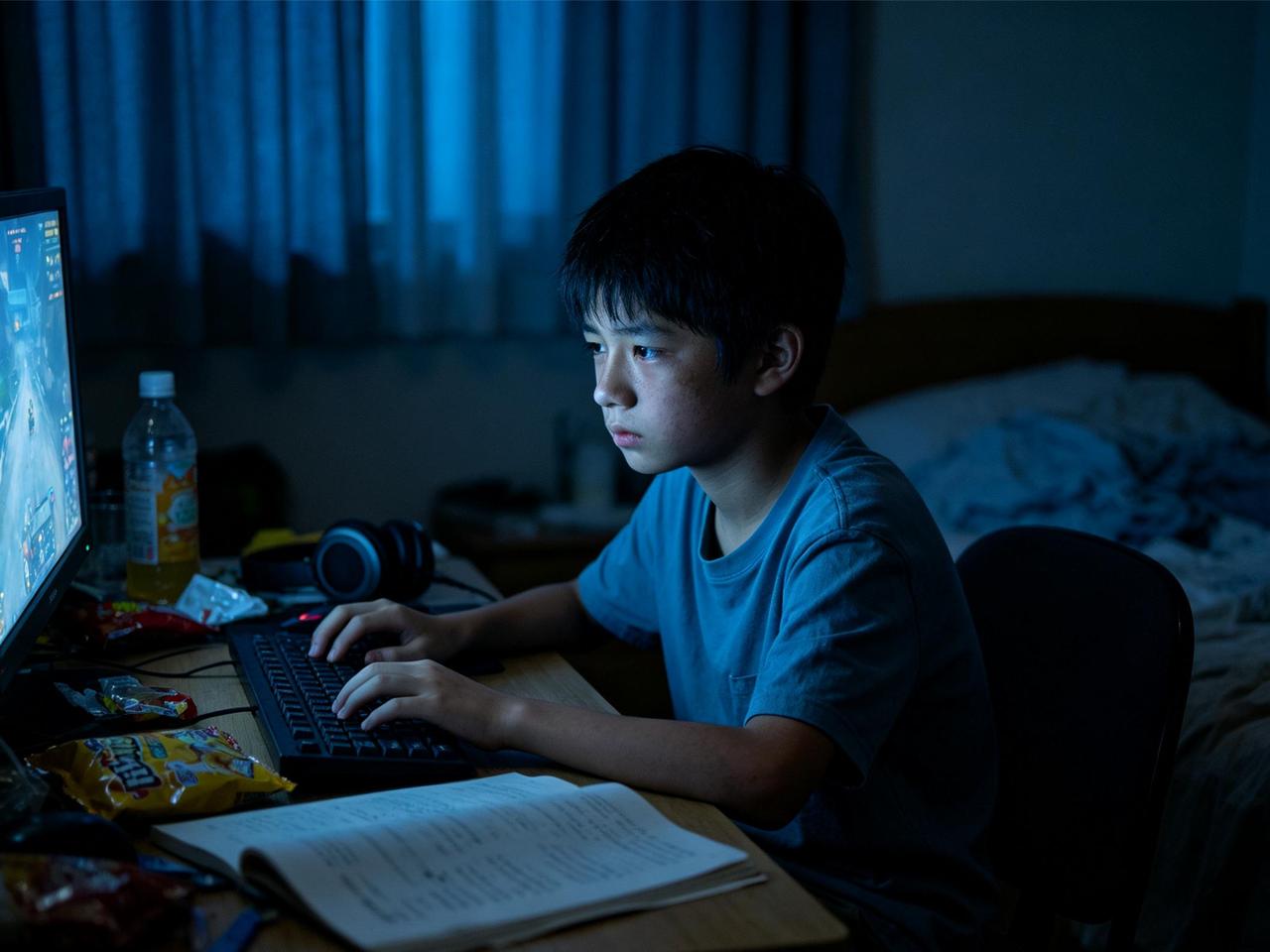 太揪心！男孩连熬4天5夜打游戏，强制断网后，一幕画面吓哭无数家长
 
相信很多家