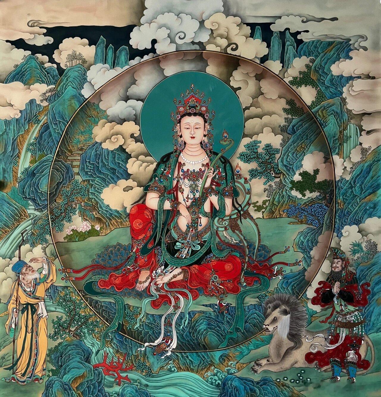 刷到文殊菩萨不要错过，快许愿，心想事成！ ​​​