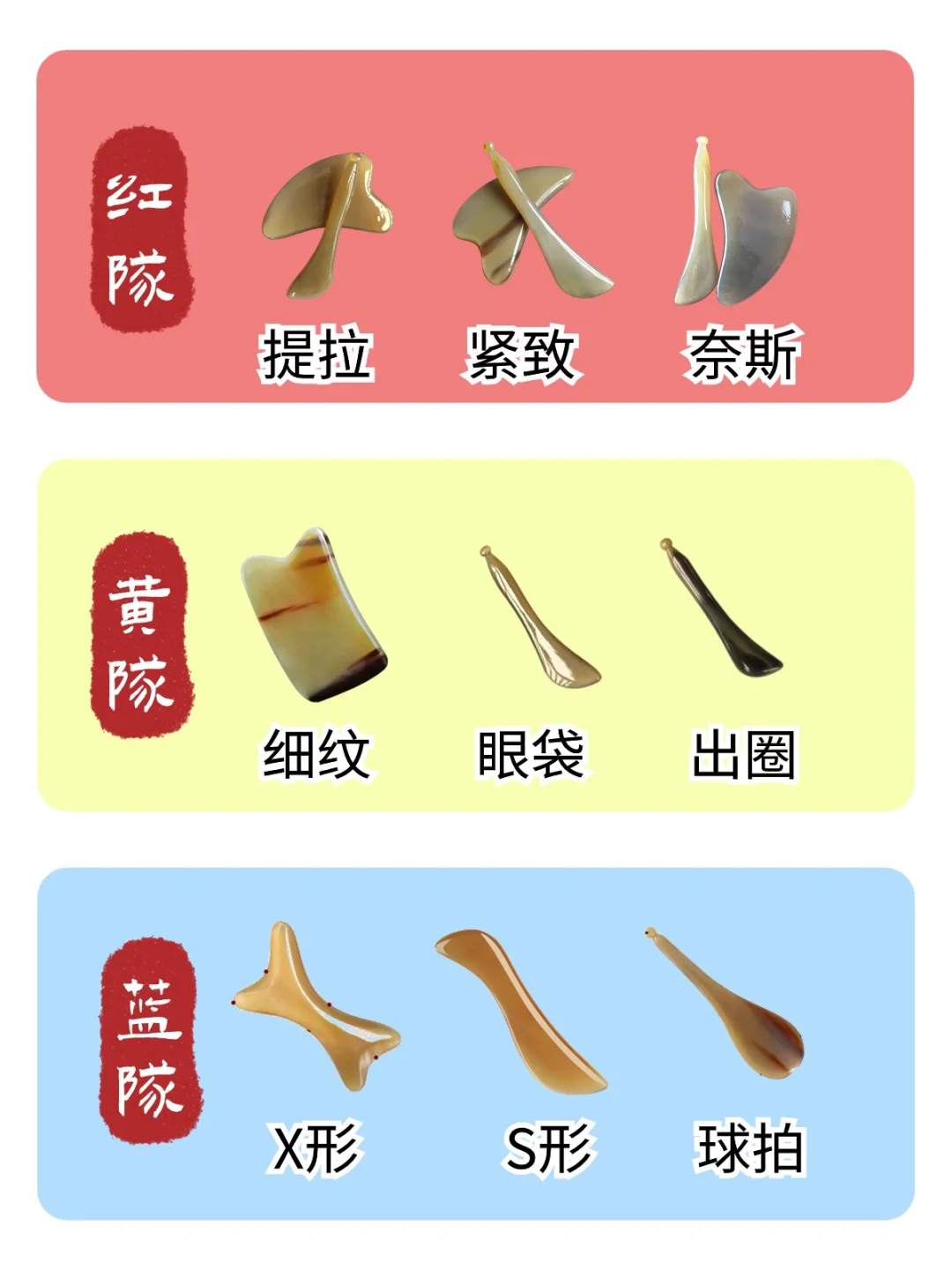 牛角刮痧板形状分类及用途解析，选板不踩坑