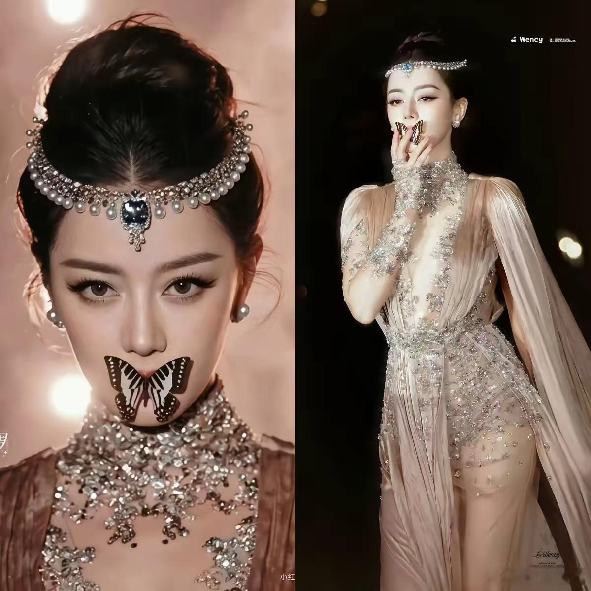 今晚vogue盛典，最大的错误就是让迪丽热巴开场，不是说她咖位不够大，而是她一出