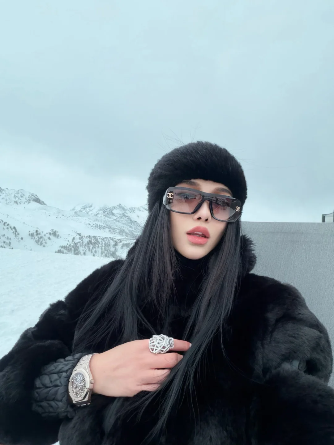 不是雪场是秀场🫣