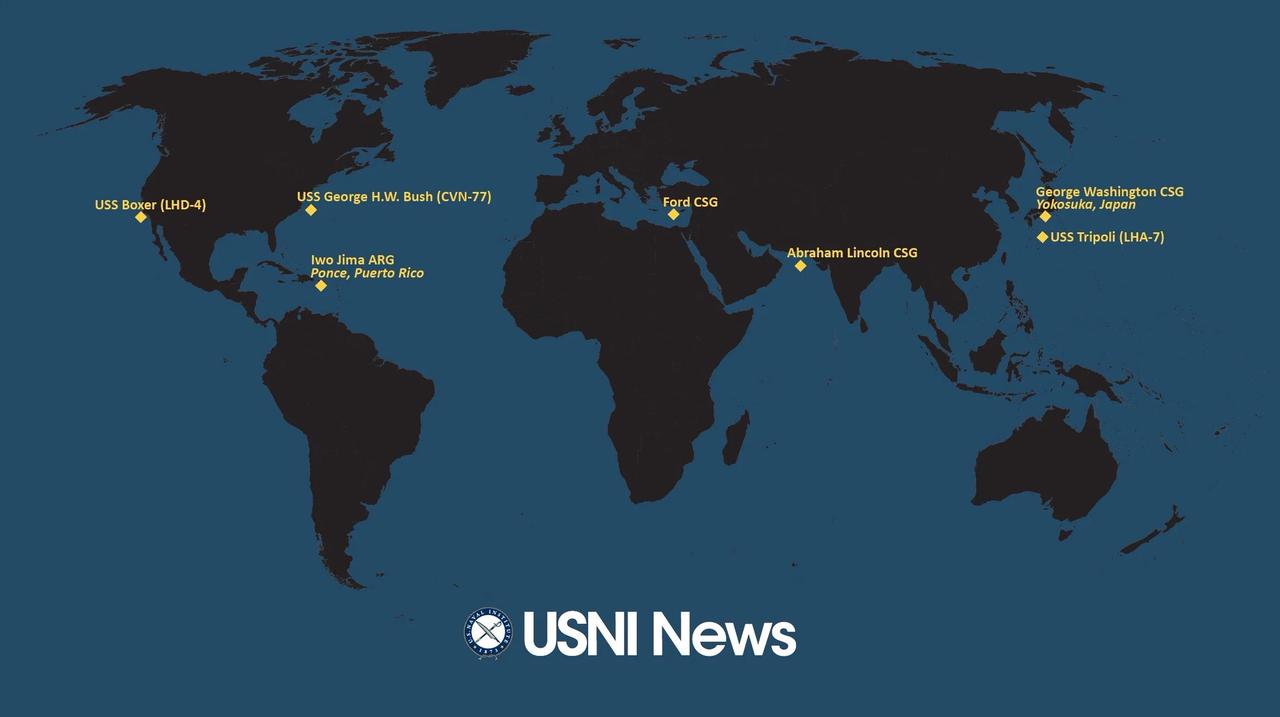 美国海军部署态势
