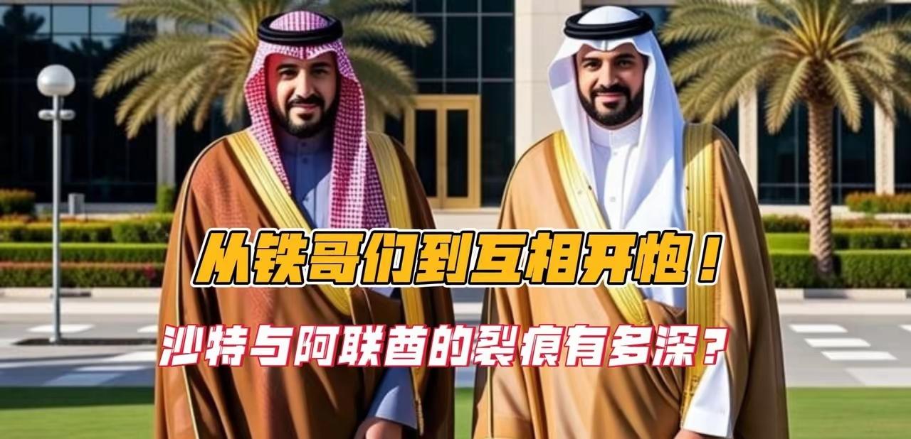沙特和阿联酋这对兄弟，终于撕破脸了.
 
这俩可是海湾地区绑了几十年的铁杆盟友，