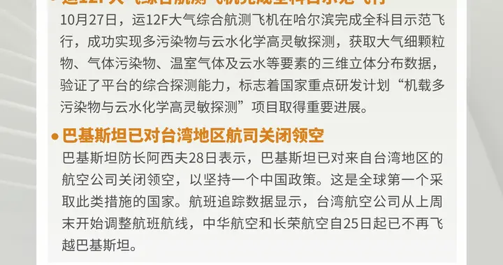 【看航空晚报】运12F大气综合航测飞机完成全科目示范飞行