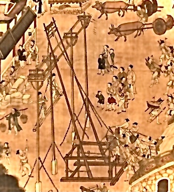 古人建房子时使用的“起重机”。 ​​​