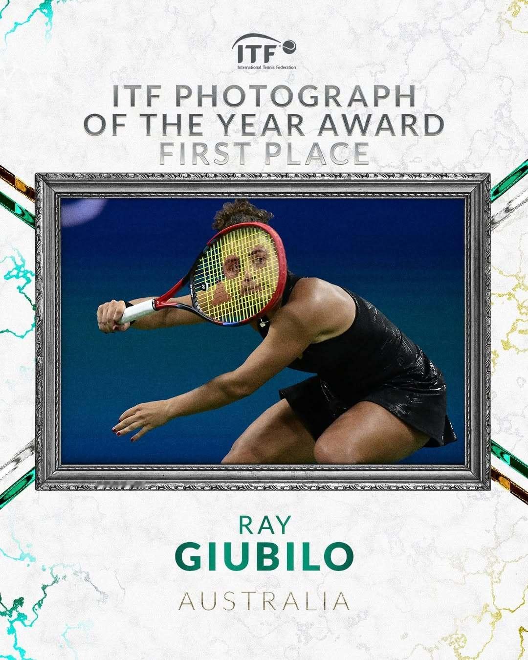 2025ITF年度网球摄影大赛获奖名单🥇雷·朱比洛(澳大利亚)《网球侠》🥈洛
