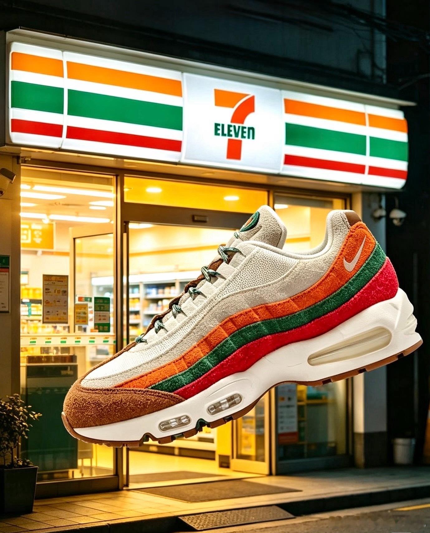 711耐克 你的面子我的鞋垫子看完这款鞋子真的忍不住感慨，观感上确实太像了。鞋身