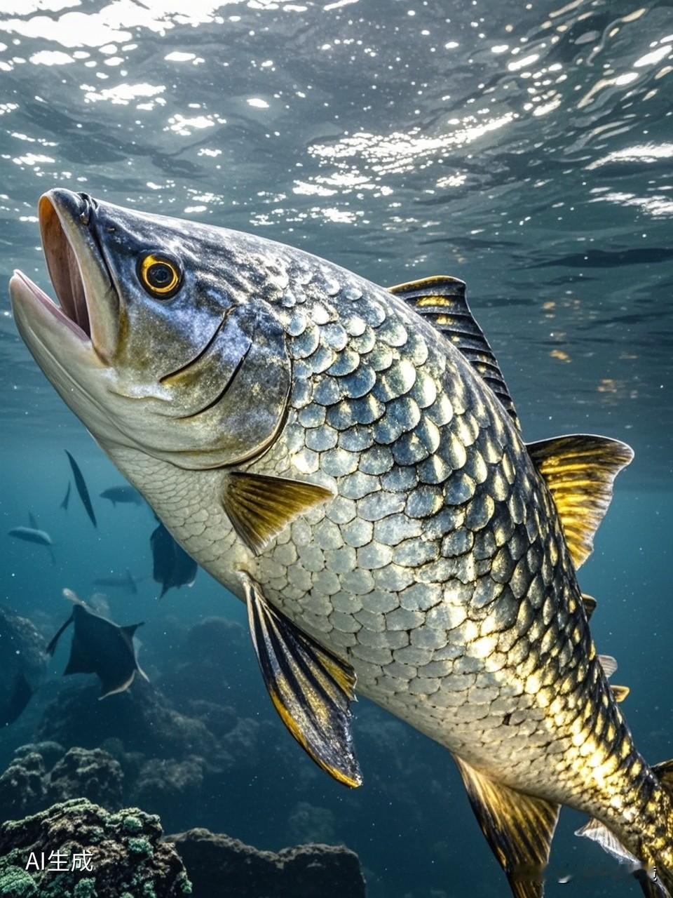 男子钓上105斤大鱼卖了7000元 广西一男子夜钓，在融江河洛崖段钓起条105斤