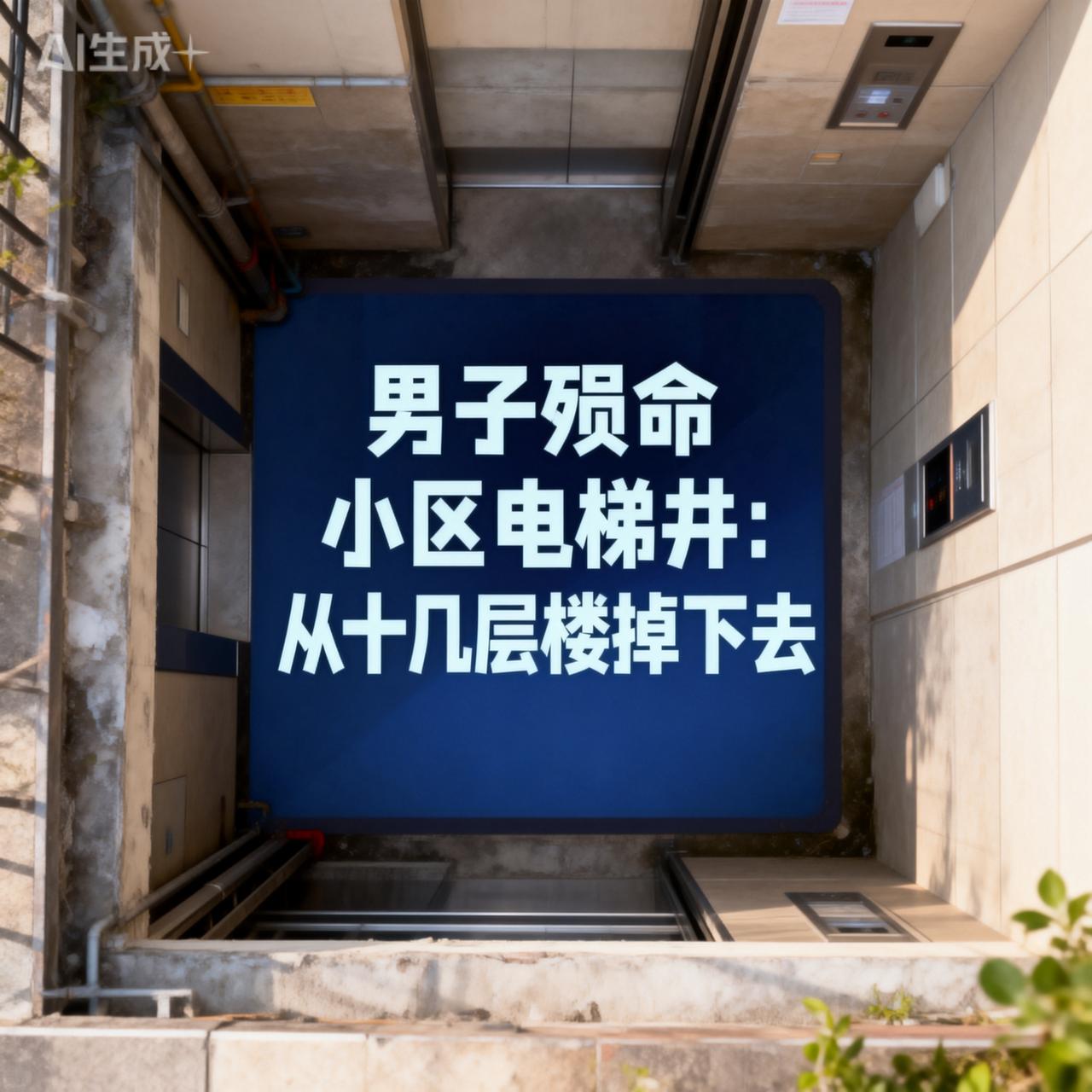 男子殒命小区电梯井：从十几层楼掉下去
近日，西安紫郡长安小区发生了一起令人震惊的