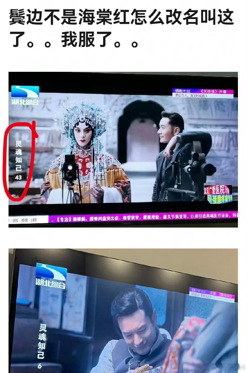 鬓边不是海棠红播完那么久了，居然还改名了，现在叫灵魂知己 ​​​