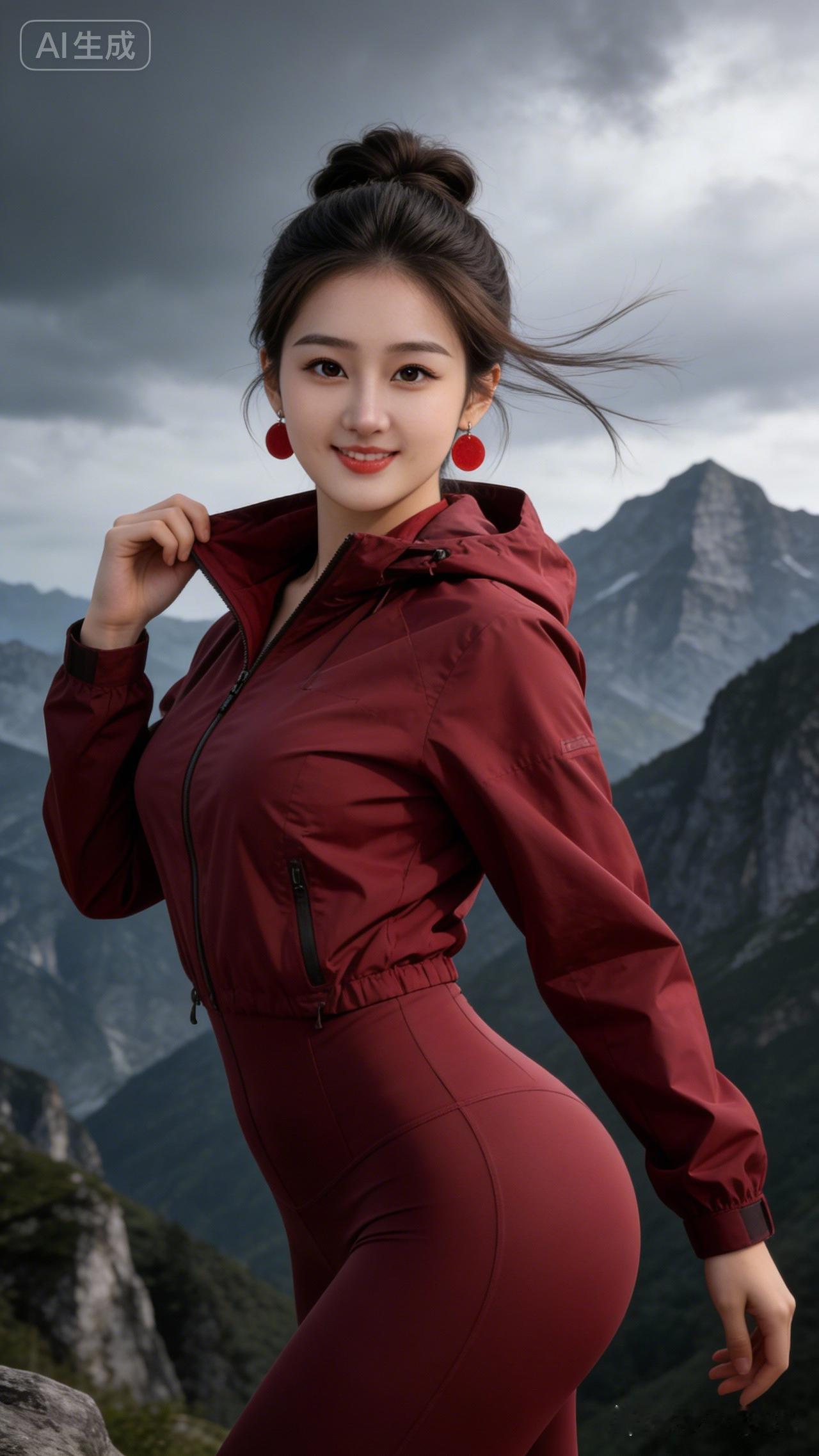 户外运动穿搭指南：红色运动套装，活力满满！🔥🏃‍♀️