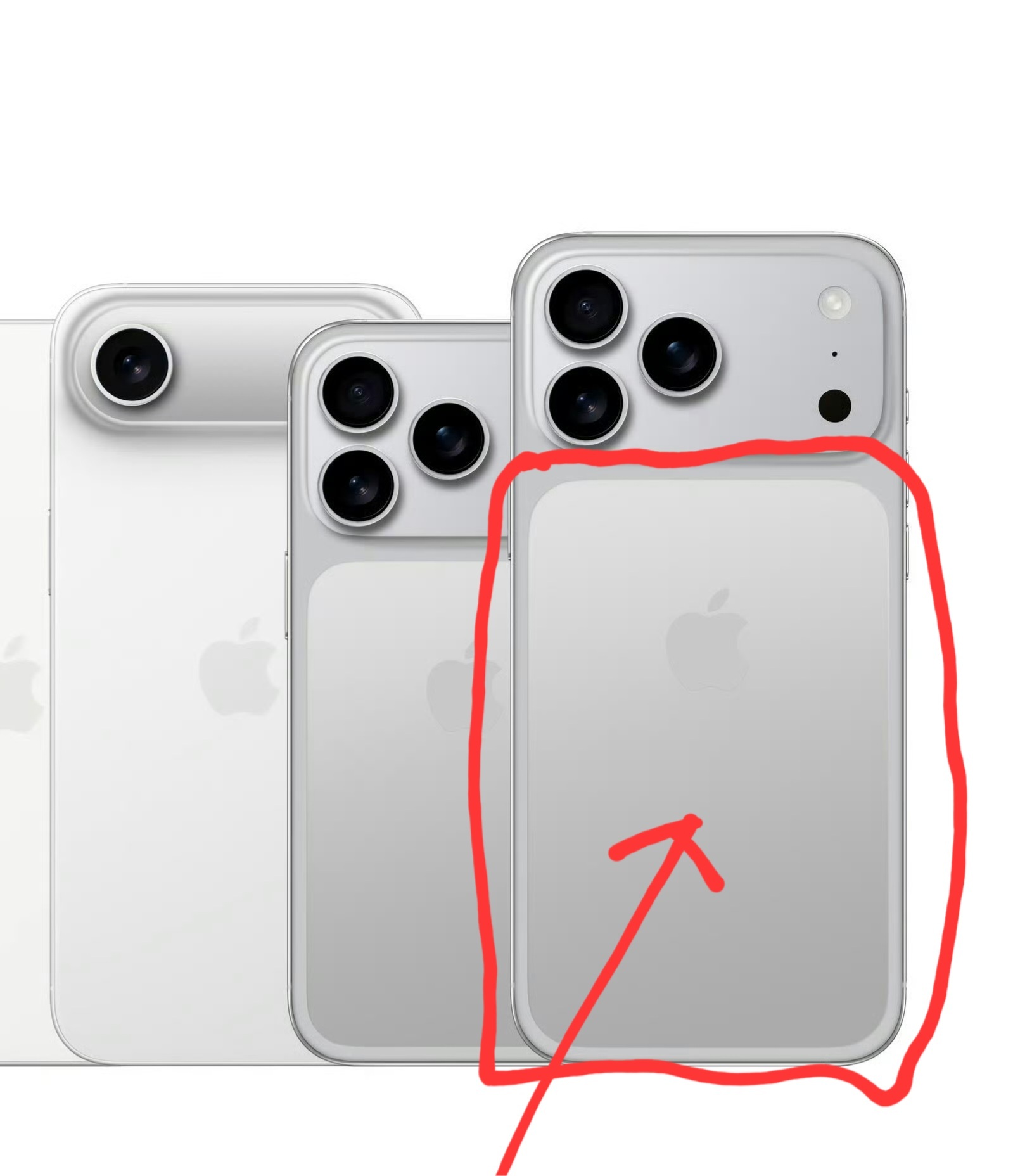 谁会成为第一个iPhone 17 Pro 设计的追随者？ 我是说这个区域 ​​​