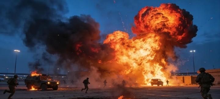 *这下老美可是碰上硬茬了！3 月 16 日凌晨，伊拉克首都巴格达国际机场附近的美