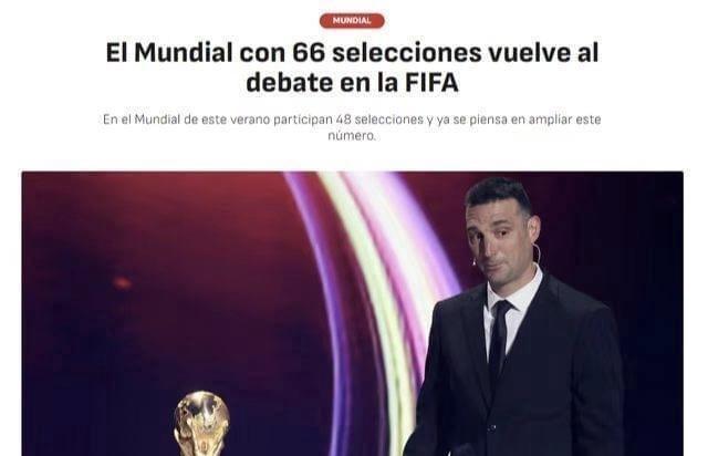 世界杯又要扩军到66个？这样国足下届世界杯是不是稳了？这是根据外媒爆料，好像20